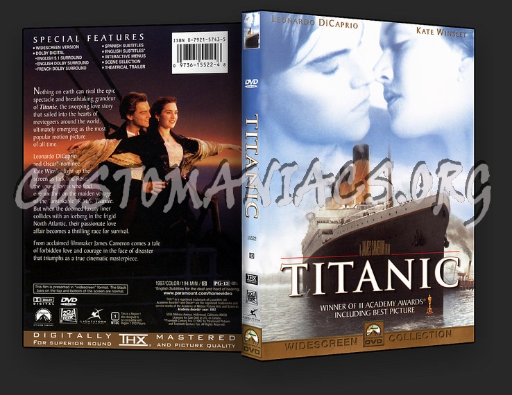 Titanic dvd cover