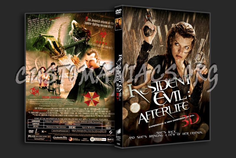 Resident Evil: Afterlife dvd cover