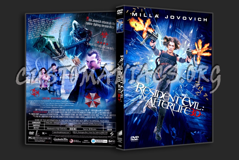 Resident Evil: Afterlife dvd cover