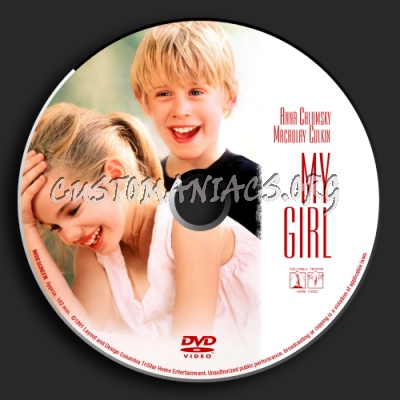 My Girl dvd label