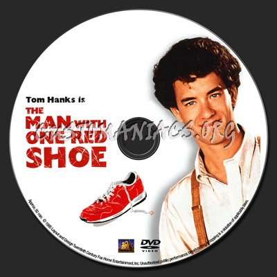 The Man With One Red Shoe dvd label