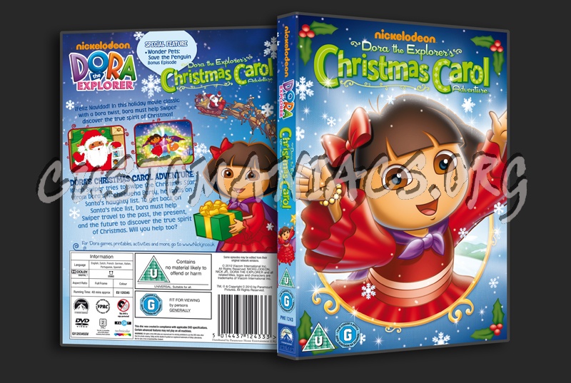 Dora the Explorer's Christmas Carol dvd cover