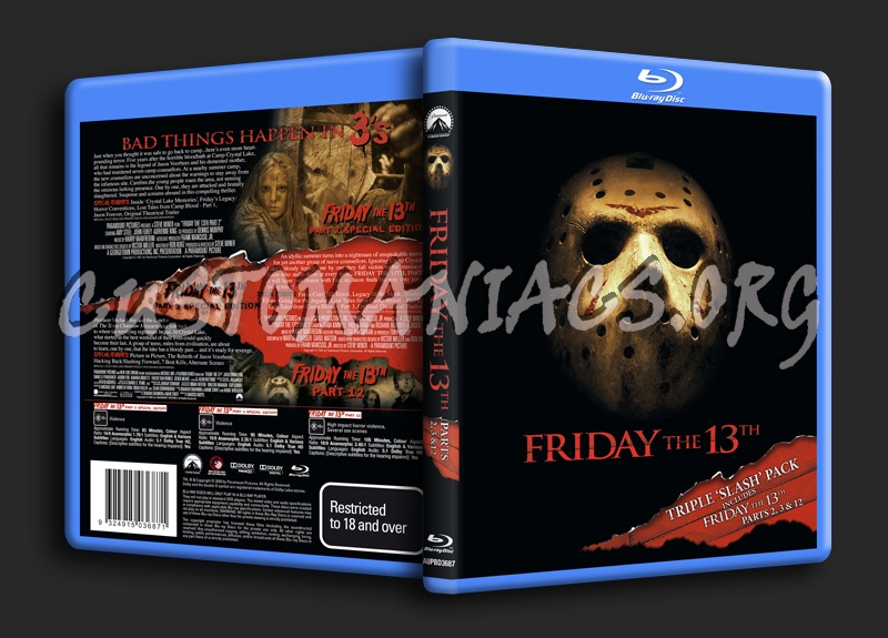 Friday the 13th Triple Slash Pack blu-ray cover