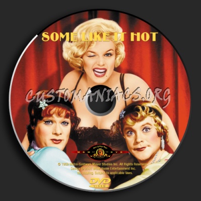 Some Like It Hot 2 Versions dvd label