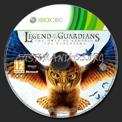 Legend of the Guardians: The Owls of Ga'Hoole dvd label
