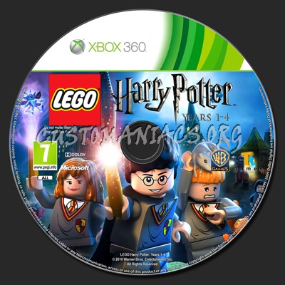 LEGO Harry Potter Years 1-4 dvd label