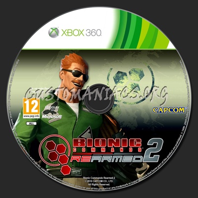Bionic Commando Rearmed 2 dvd label