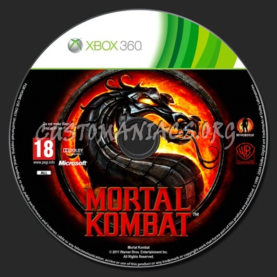 Mortal Kombat dvd label
