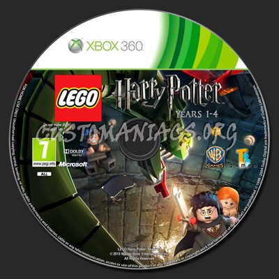 LEGO Harry Potter Years 1-4 dvd label