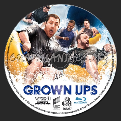 Grown Ups blu-ray label