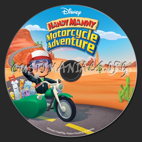 Handy Manny Motorcycle Adventure dvd label