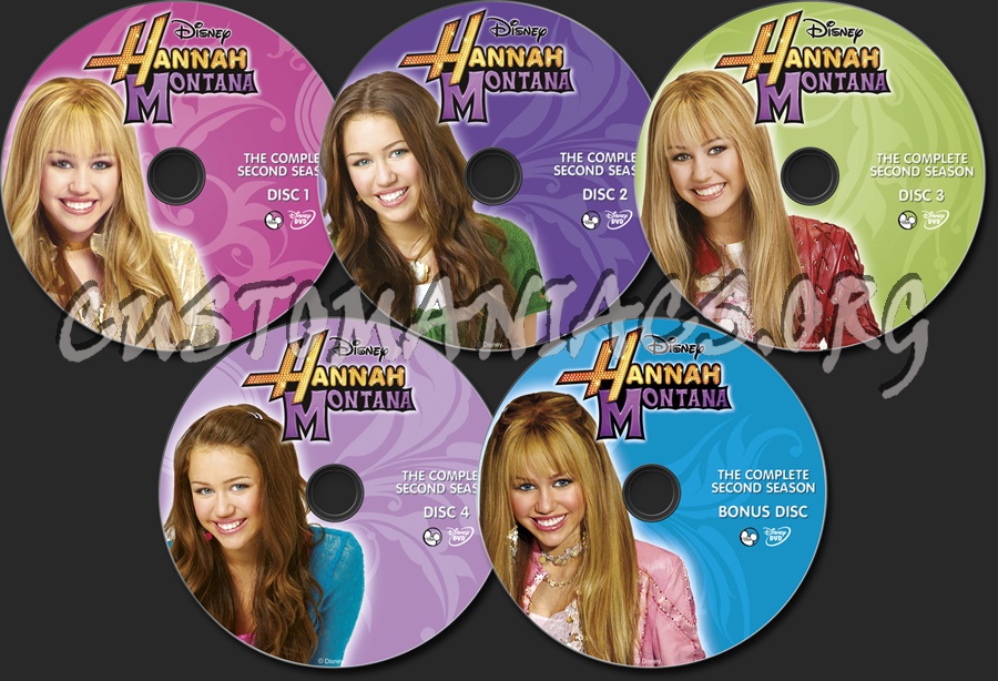 Hannah Montana Season 2 dvd label