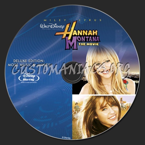 Hannah Montana The Movie blu-ray label