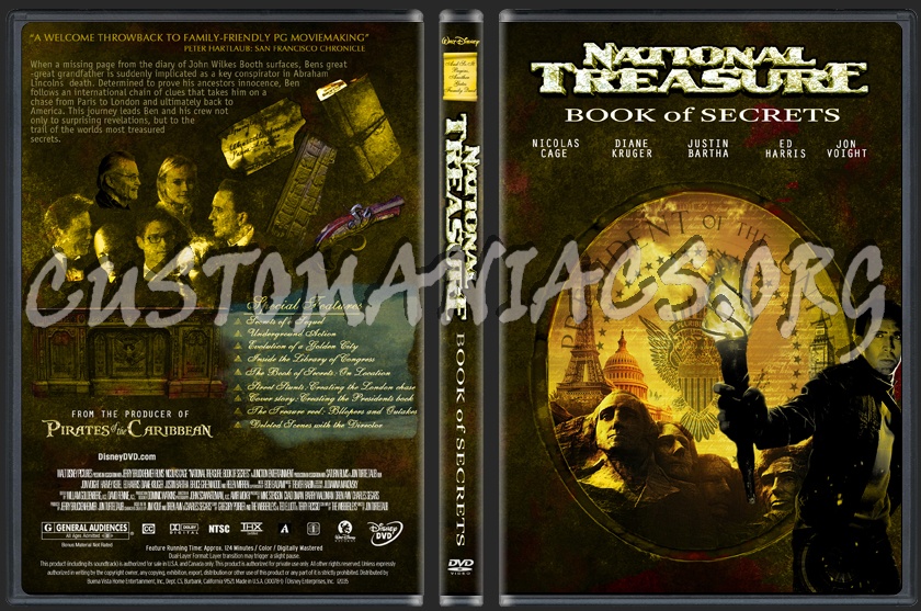 National Treasure 2: Book of Secrets dvd cover
