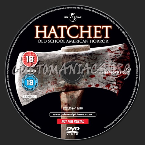 Hatchet dvd label