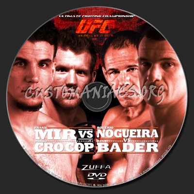 UFC 119 Mir vs. Cro Cop dvd label