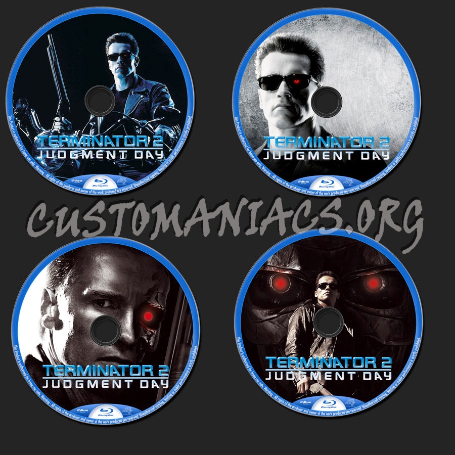 Terminator 2 Judgment Day blu-ray label