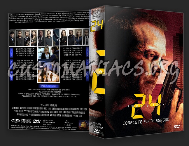 24 Complete Season 1-8 dvd cover