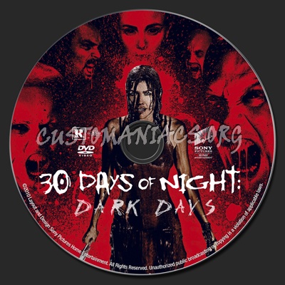 30 Days of Night: Dark Days dvd label