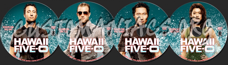Hawaii Five O (2010) dvd label