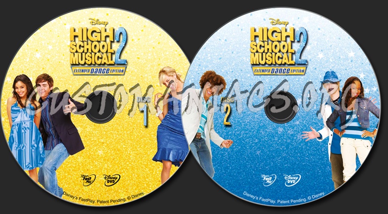 High School Musical 2 dvd label