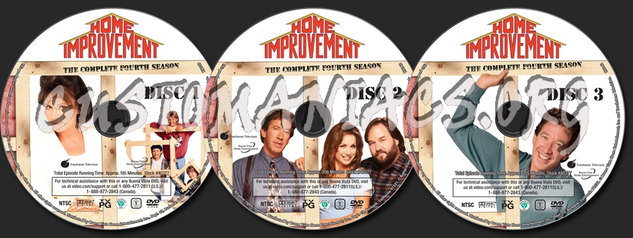 Home Improvement Season 4 dvd label