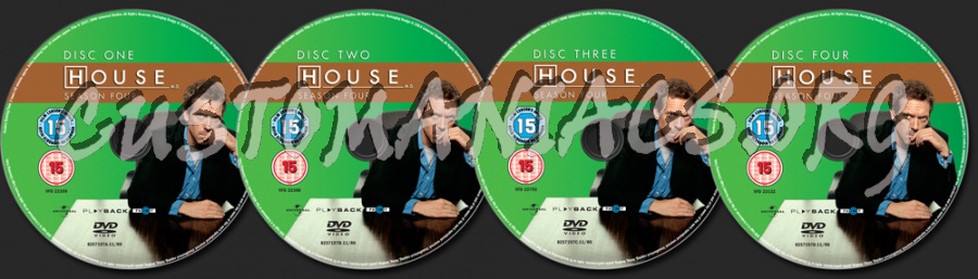 House Season 4 dvd label