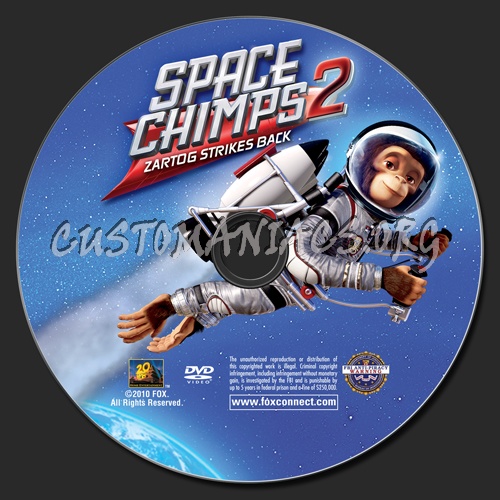 Space Chimps 2: Zartog Strikes Back dvd label