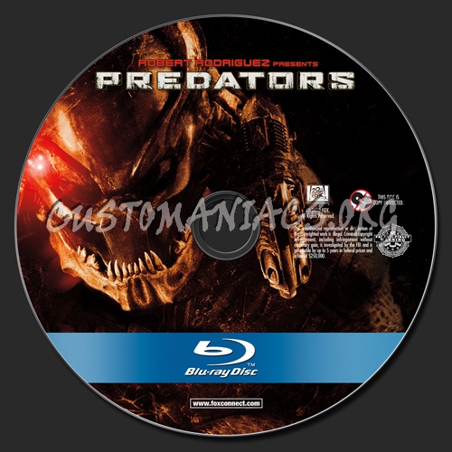 Predators blu-ray label