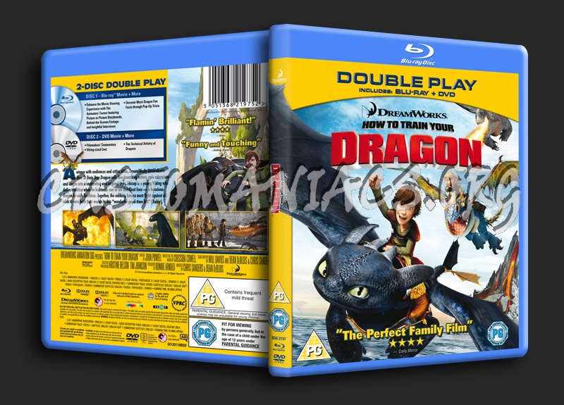 How to Train Your Dragon blu-ray cover