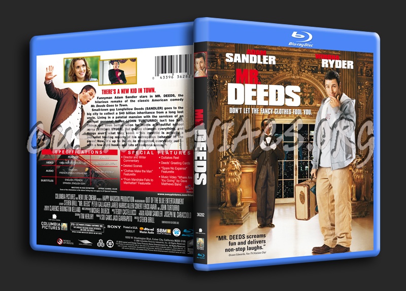 Mr. Deeds blu-ray cover