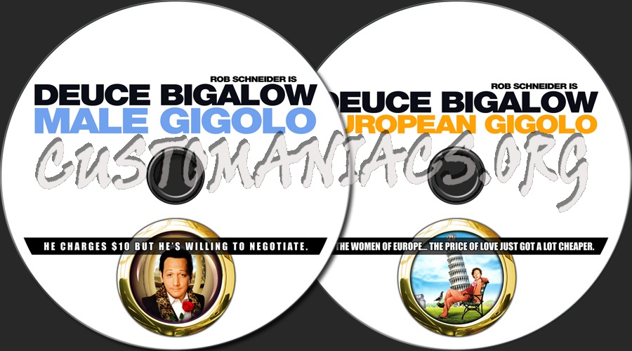 Deuce Bigalow Male / European Gigolo dvd label