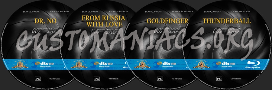 007 James Bond Sets 1-3 blu-ray label