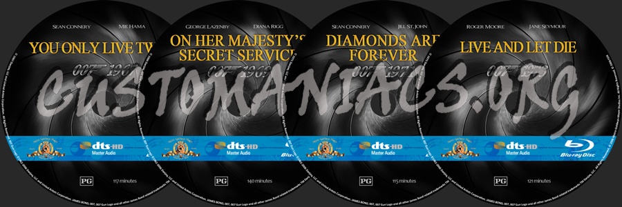 007 James Bond Sets 1-3 blu-ray label