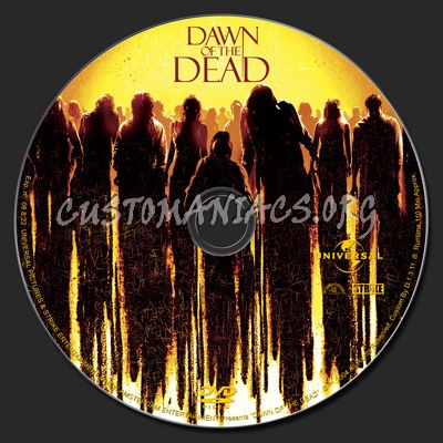 Dawn of the Dead (2004) dvd label