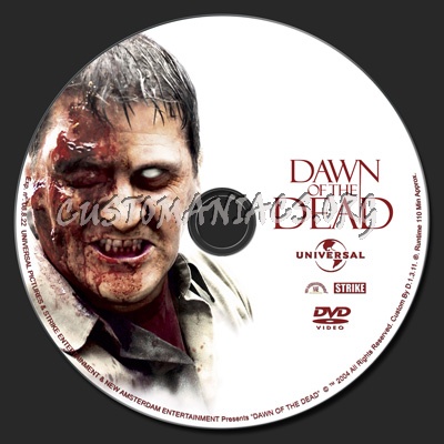 Dawn of the Dead (2004) dvd label