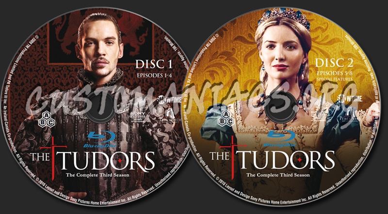 The Tudors Season 3 blu-ray label