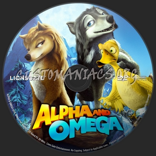 Alpha And Omega dvd label