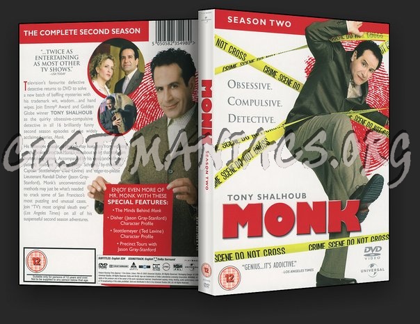 Monk  Season 2 dvd cover