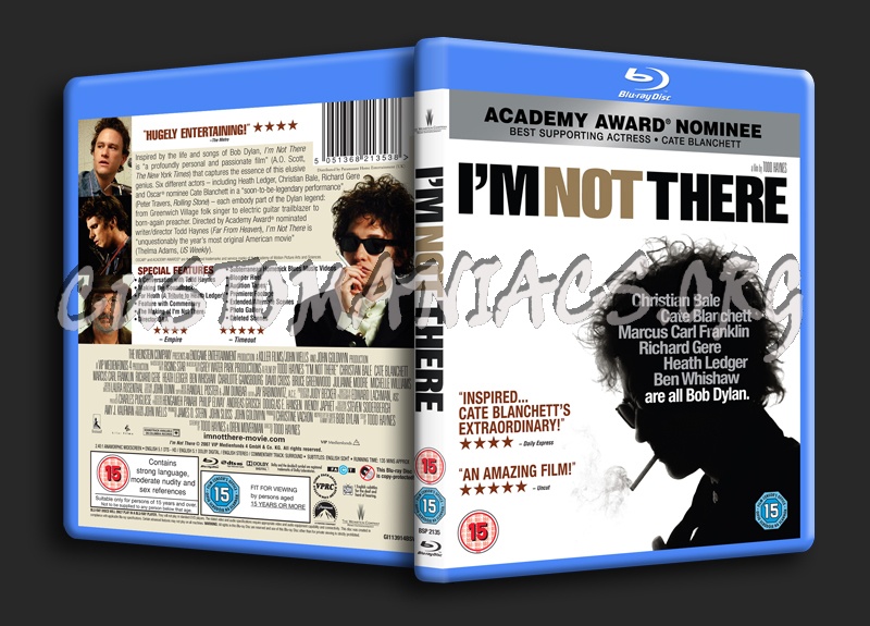 I'm Not There blu-ray cover