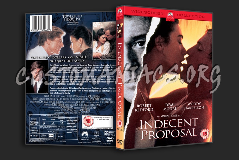Indecent Proposal dvd cover