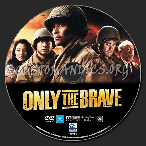 Only The Brave dvd label