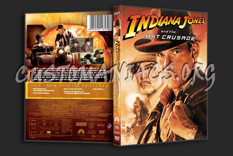 Indiana Jones and the last Crusade dvd cover