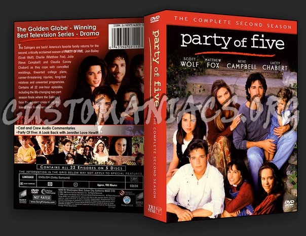 Party Of Five Season 2 dvd cover