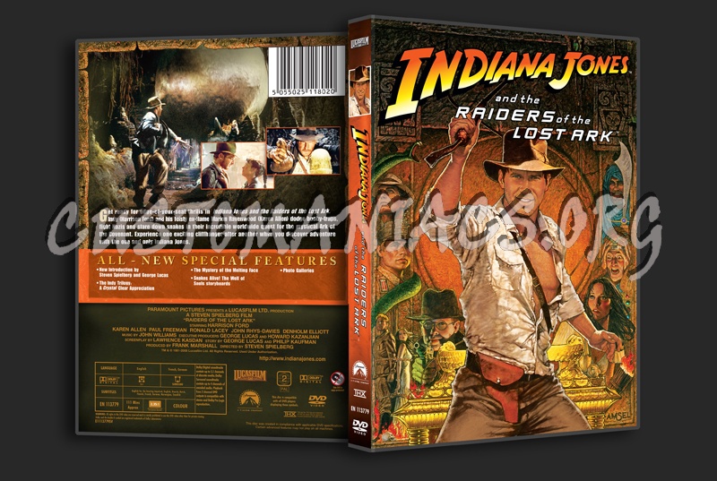 Indiana Jones and the Raiders of the Lost Ark dvd cover