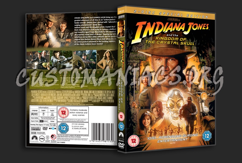 Indiana Jones Kingdom of the Crystal Skull dvd cover
