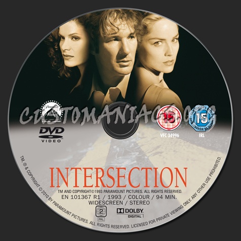 Intersection dvd label