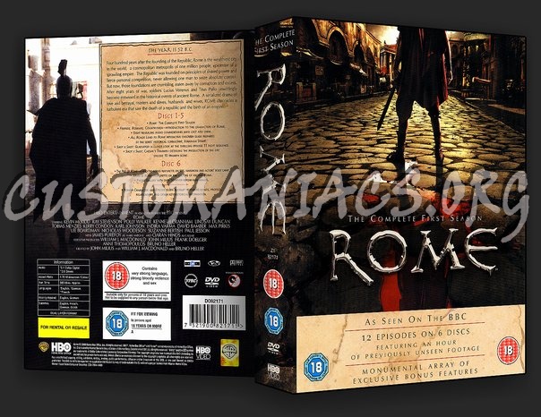 Rome Season 1 dvd cover