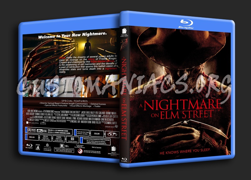 A Nightmare on Elm Street (2010) blu-ray cover