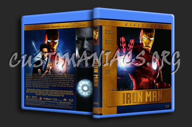 Iron Man blu-ray cover